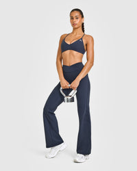 EasyLift™ Ultra Minimal Bralette with White Logo | True Blue