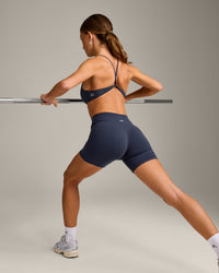 EasyLift™ Ultra Minimal Bralette with Grey Logo | True Blue