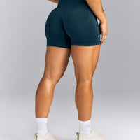 EffortlessLift™ Seamless Mid Rise Shorts | Oil Blue