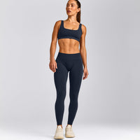 EffortlessLift™ Seamless Mid Rise Leggings | True Blue