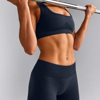EffortlessLift™ Seamless Mid Rise Leggings | True Blue
