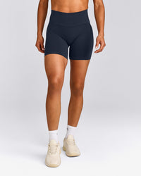 EffortlessLift™ Seamless High Rise Shorts New Branding | True Blue