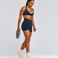 EffortlessLift™ Seamless High Rise Shorts New Branding | True Blue