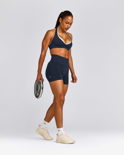 EffortlessLift™ Seamless High Rise Shorts New Branding | True Blue