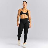 EnhanceLift™ Seamless Mid Rise Leggings New Branding | Black