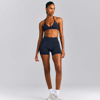EnhanceLift™ Seamless Minimal Halter Neck Bralette New Branding | True Blue