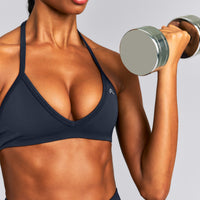 EnhanceLift™ Seamless Minimal Halter Neck Bralette | True Blue