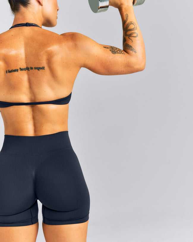 EnhanceLift™ Seamless Mid Rise Shorts | True Blue