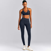 EnhanceLift™ Seamless Strappy Sports Bra New Branding | True Blue