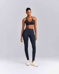 EnhanceLift™ Seamless Strappy Sports Bra | True Blue