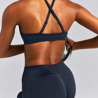 EnhanceLift™ Seamless Strappy Sports Bra | True Blue