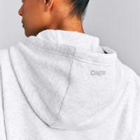 Foundations All Season Cropped Zip Up Hoodie New Branding | Grey Marl