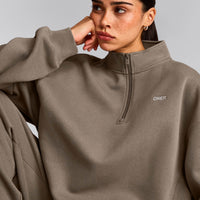 Foundations Cosy 1/4 Zip Sweatshirt | Minky