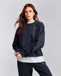 Foundations Cosy Crew Neck Sweatshirt | True Blue