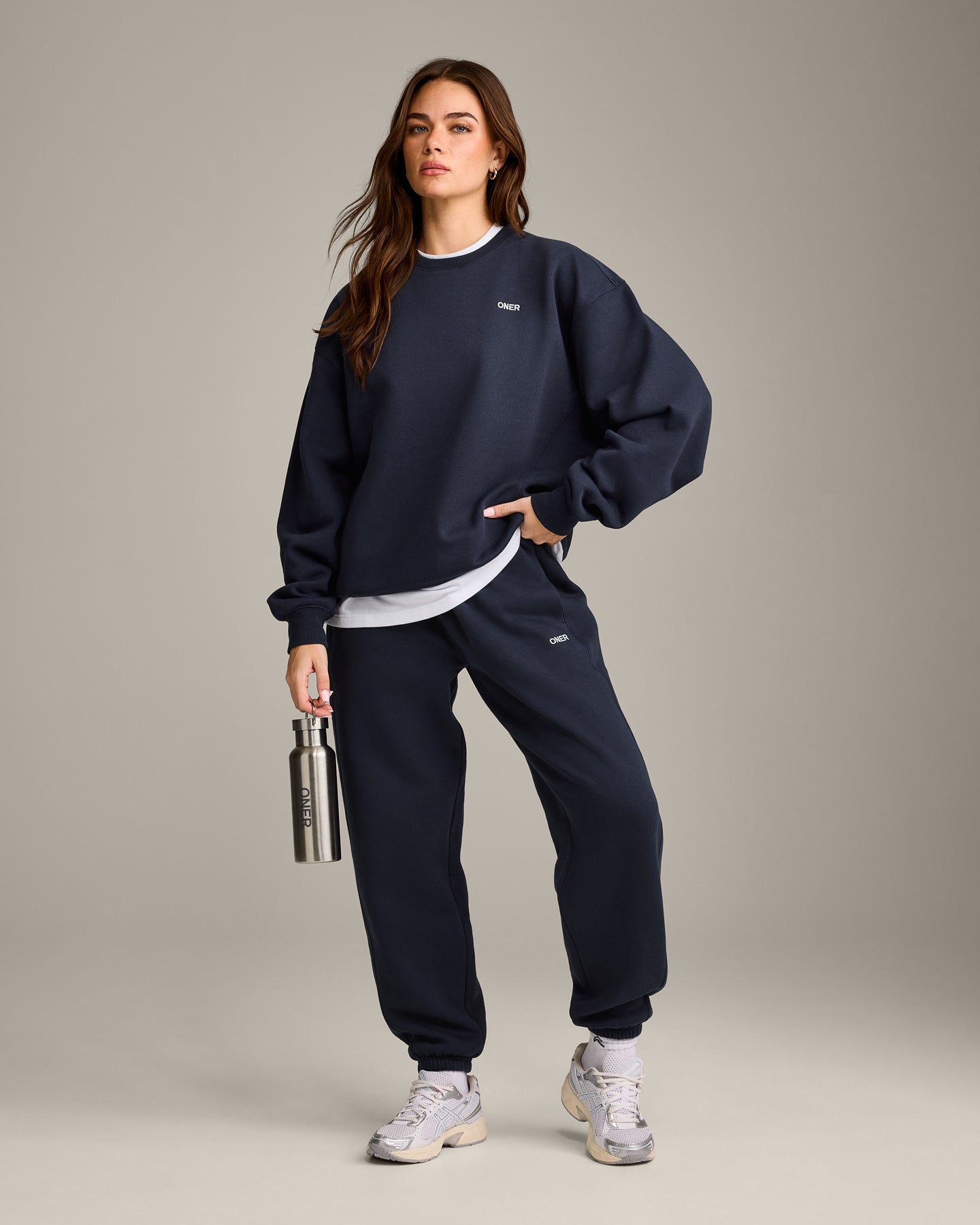 Foundations Cosy Crew Neck Sweatshirt | True Blue