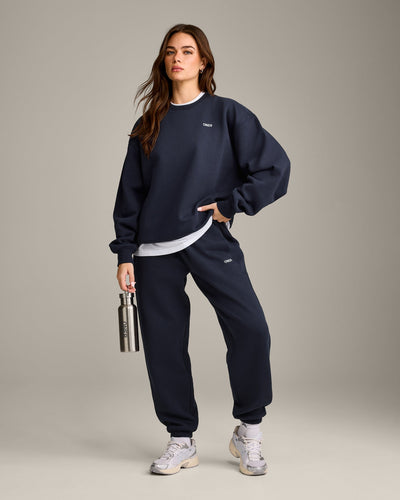 Foundations Cosy Crew Neck Sweatshirt | True Blue