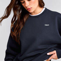 Foundations Cosy Crew Neck Sweatshirt | True Blue