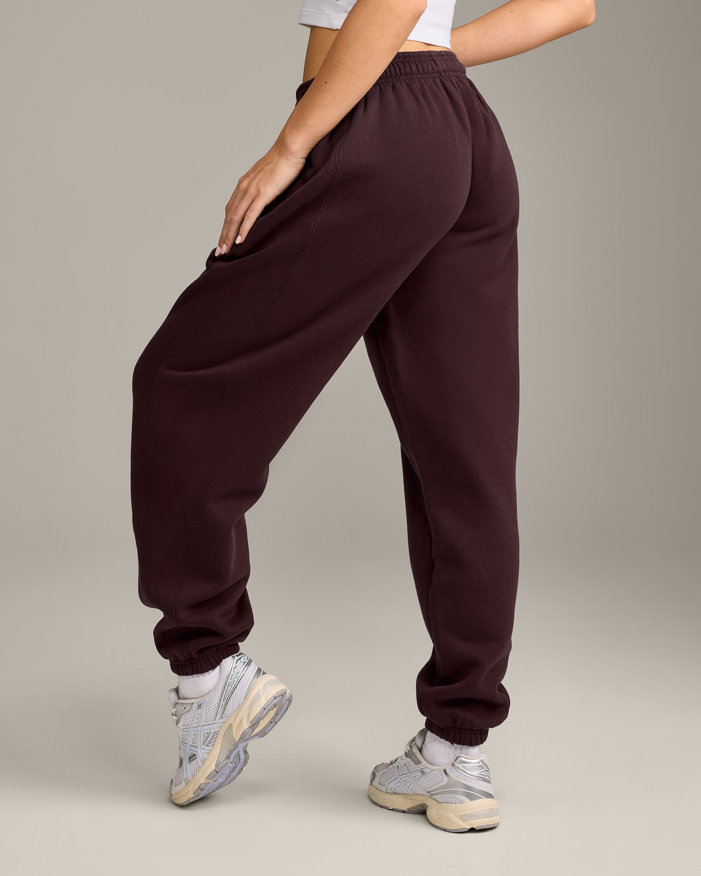 Foundations Cosy Joggers | Plum Brown
