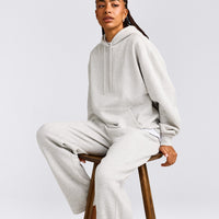 Foundations Cosy Hoodie | Light Grey Marl
