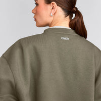 Foundations Cosy Oversized Sweatshirt | Alpine Green