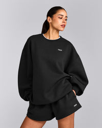 Foundations Cosy Oversized Sweatshirt | Soft Black