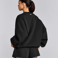 Foundations Cosy Oversized Sweatshirt | Soft Black