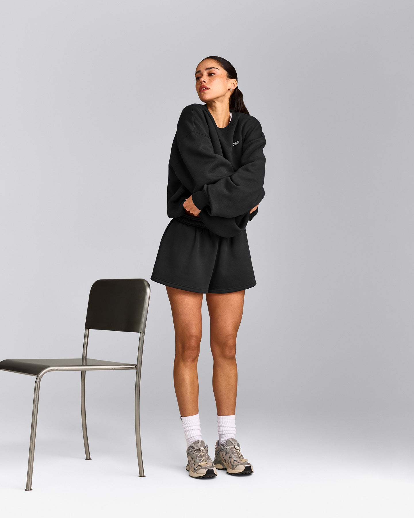Foundations Cosy Oversized Sweatshirt | Soft Black