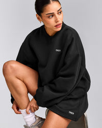 Foundations Cosy Oversized Sweatshirt | Soft Black