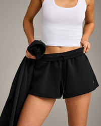 Foundations Cosy Oversized Shorts | Black