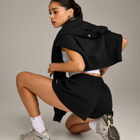Foundations Cosy Oversized Shorts | Black