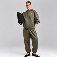 Foundations Cosy Oversized Hoodie | Alpine Green