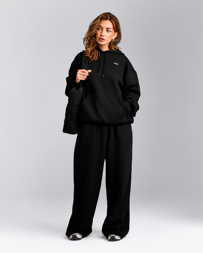 Foundations Cosy Oversized Hoodie | Black