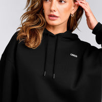 Foundations Cosy Oversized Hoodie | Black