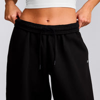Foundations Cosy Oversized Straight Leg Joggers | Black