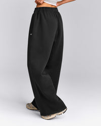 Foundations Cosy Oversized Straight Leg Joggers | Soft Black