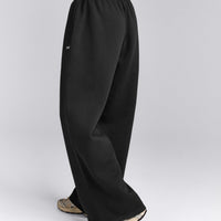 Foundations Cosy Oversized Straight Leg Joggers | Soft Black