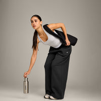 Foundations Cosy Oversized Straight Leg Joggers | Soft Black