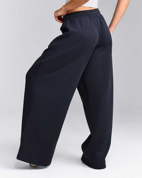 Foundations Cosy Oversized Straight Leg Joggers | True Blue
