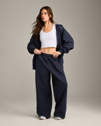 Foundations Cosy Oversized Straight Leg Joggers | True Blue