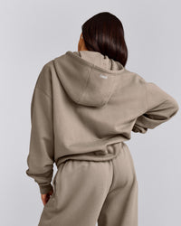 Foundations Cosy Oversized Zip Through Hoodie | Minky