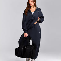 Foundations Cosy Oversized Zip Up Hoodie | True Blue