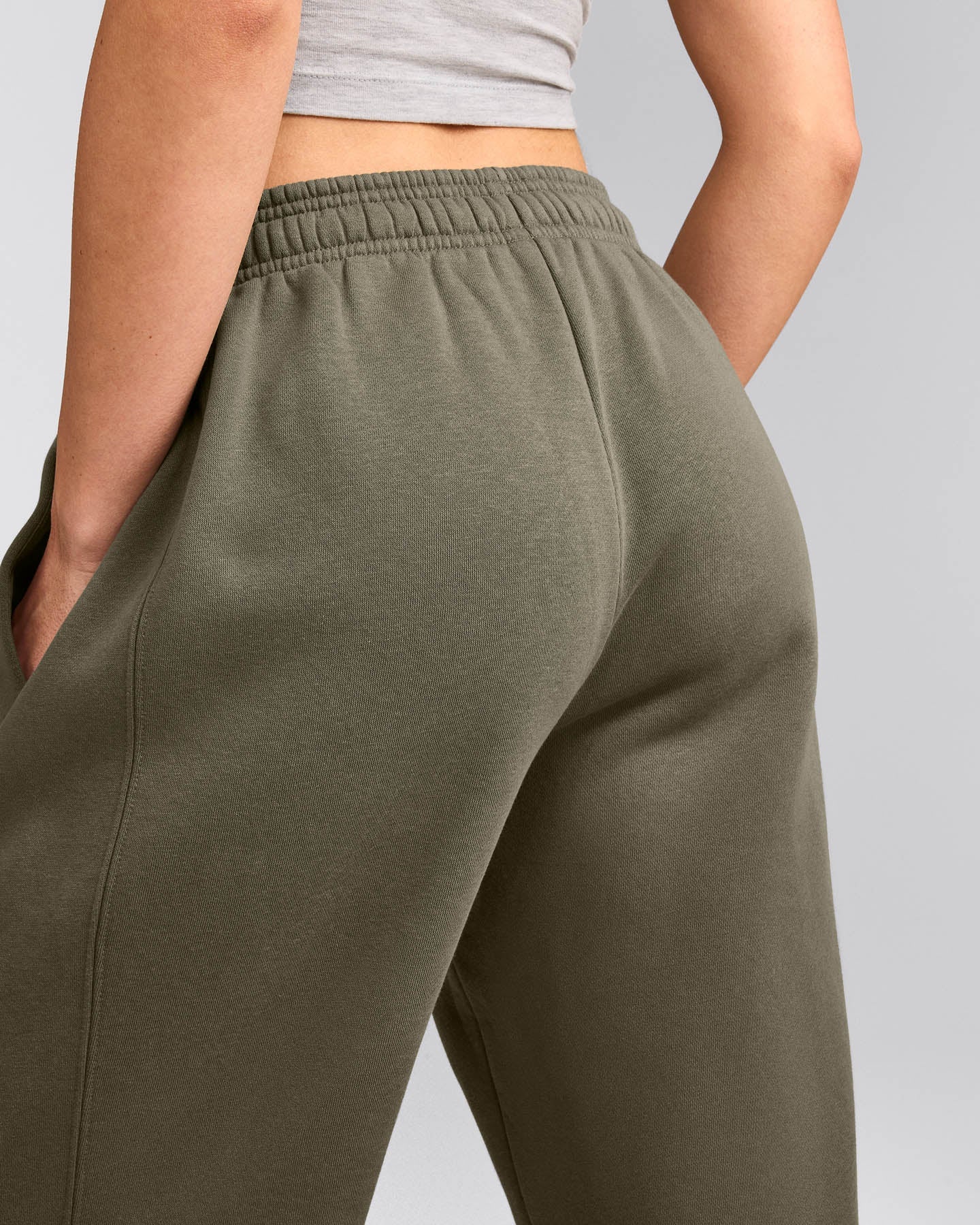 Foundations Cosy Straight Leg Joggers | Alpine Green
