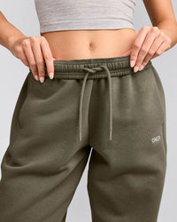 Foundations Cosy Straight Leg Joggers | Alpine Green