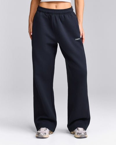 Foundations Cosy Straight Leg Joggers | True Blue