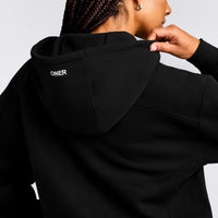 Foundations Cosy Zip Through Hoodie | Black