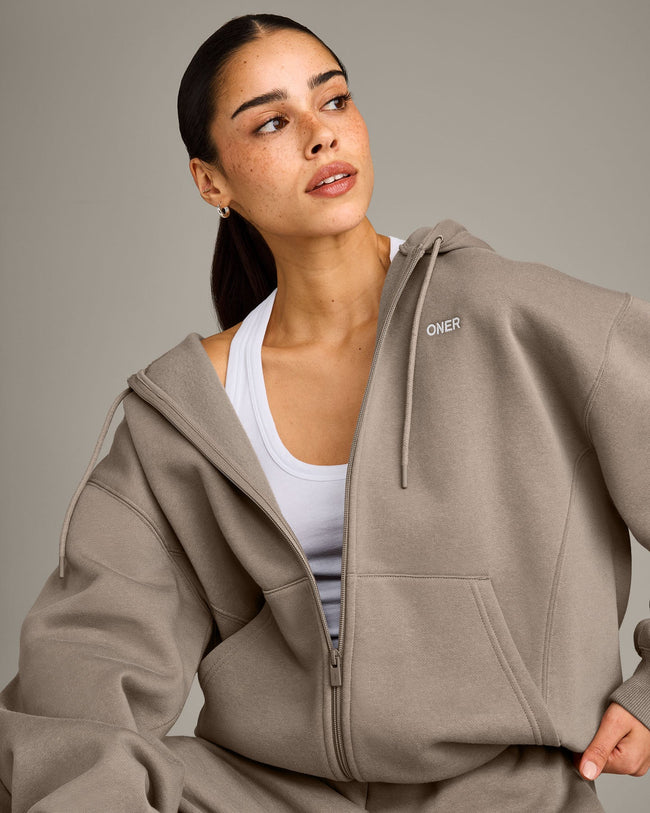 Foundations Cosy Zip Through Hoodie | Minky
