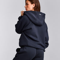 Foundations Cosy Zip Through Hoodie | True Blue