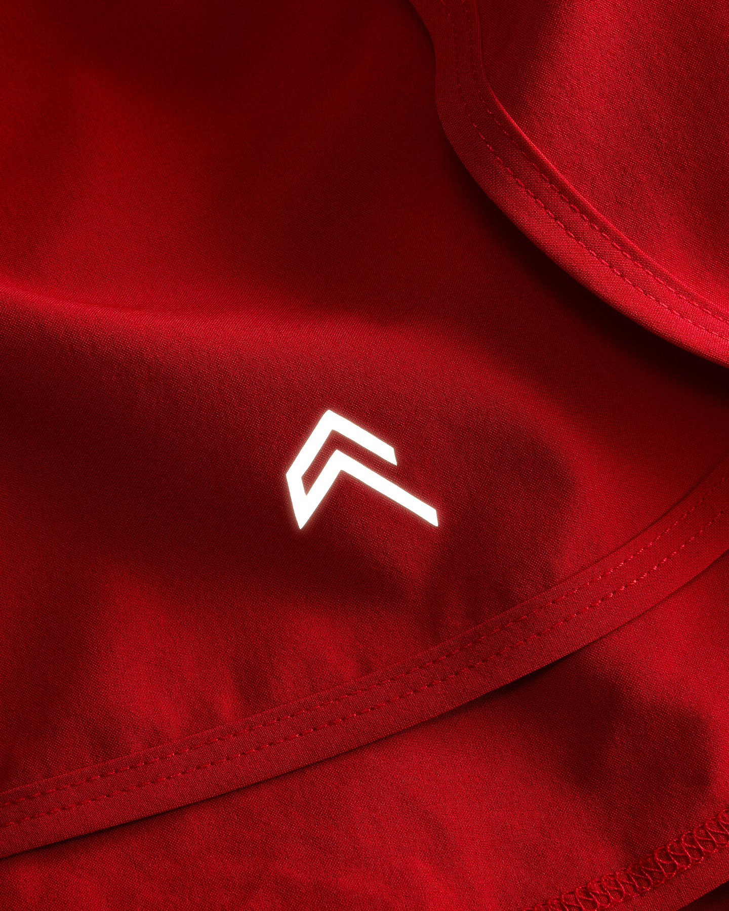 AirMove™ Lined Shorts 2" with Reflective Logo | Fiery Red