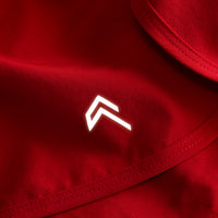 AirMove™ Lined Shorts 2" with Reflective Logo | Fiery Red