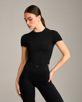 Mellow™ Motion Crew Neck Mid Top | Black